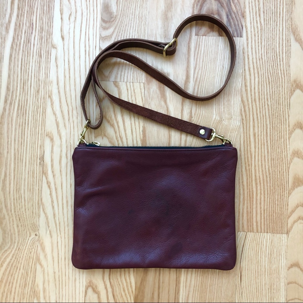 Annie Bukhman designer leather crossbody bag and clutch